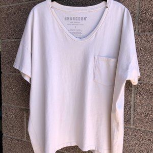 Skargorn #61 Tee in Ecru, SIze S, New Without Tags